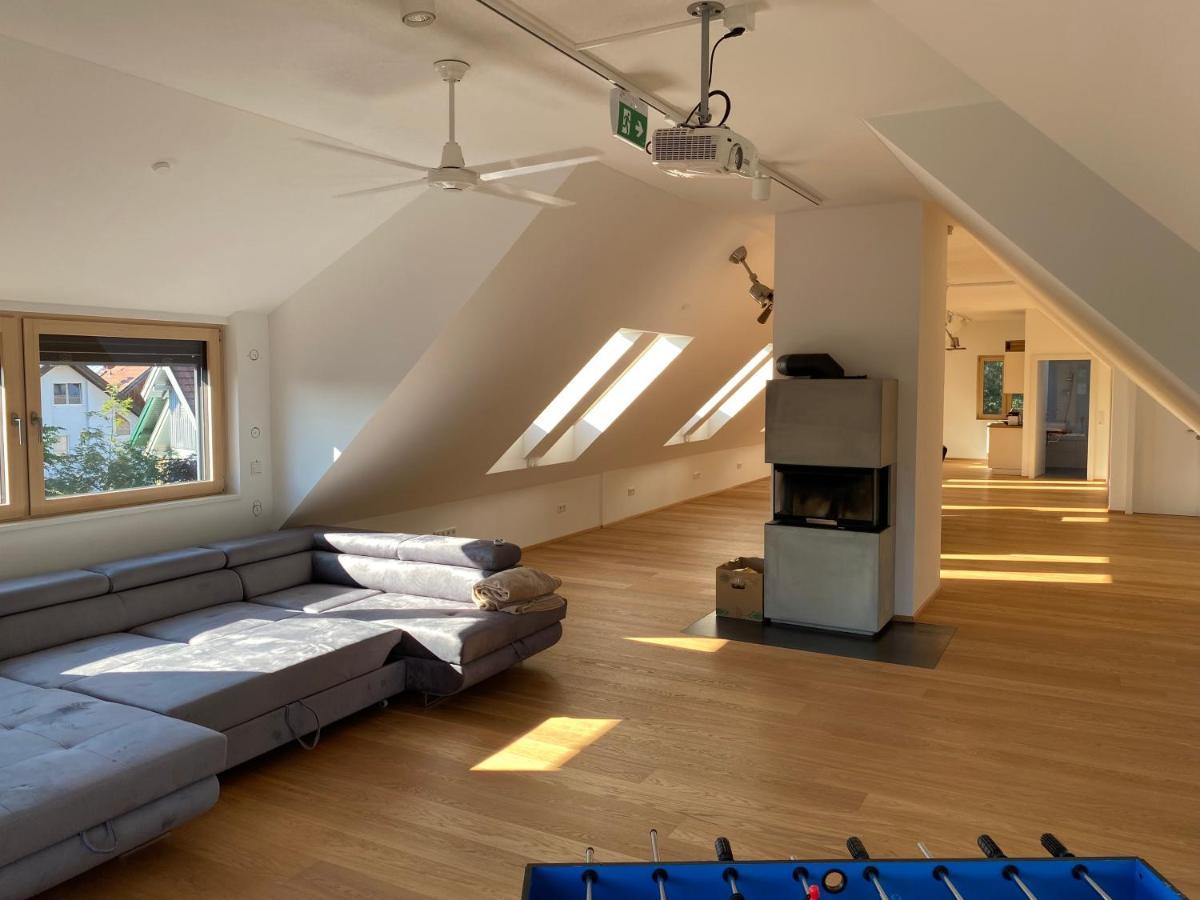 Salzburg-Loft Im Stadtteil Leopoldskron-Moos 120Qm Mit Balkon & Untersbergblick Exterior foto